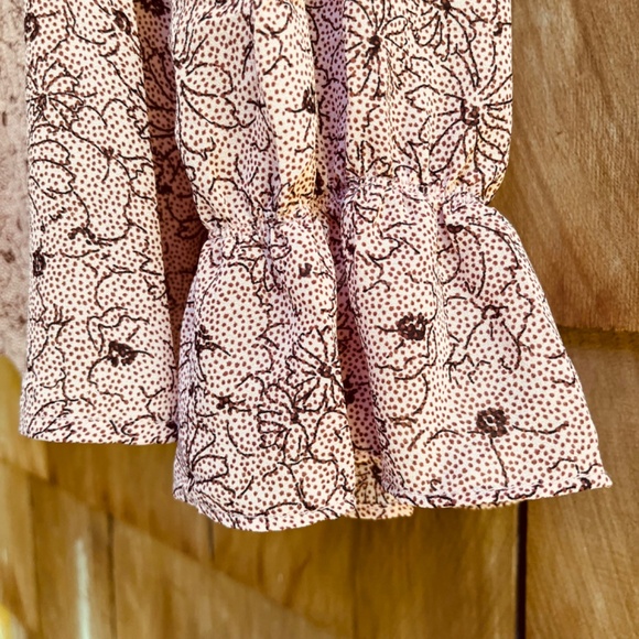Nordstrom Rack 1X Chiffon V-Neck Long Sleeve Blouse And camisole Floral Print. - Picture 6 of 16